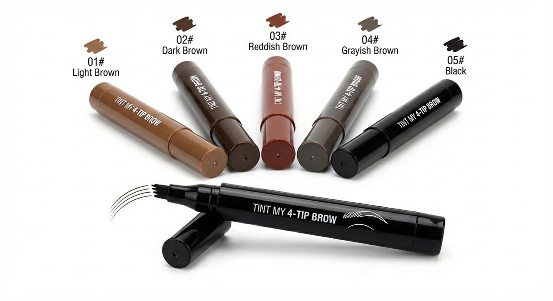 4 fork microblading eyebrow pencil waterproof eyebrow pencil natural long-lasting eyebrow makeup five colors